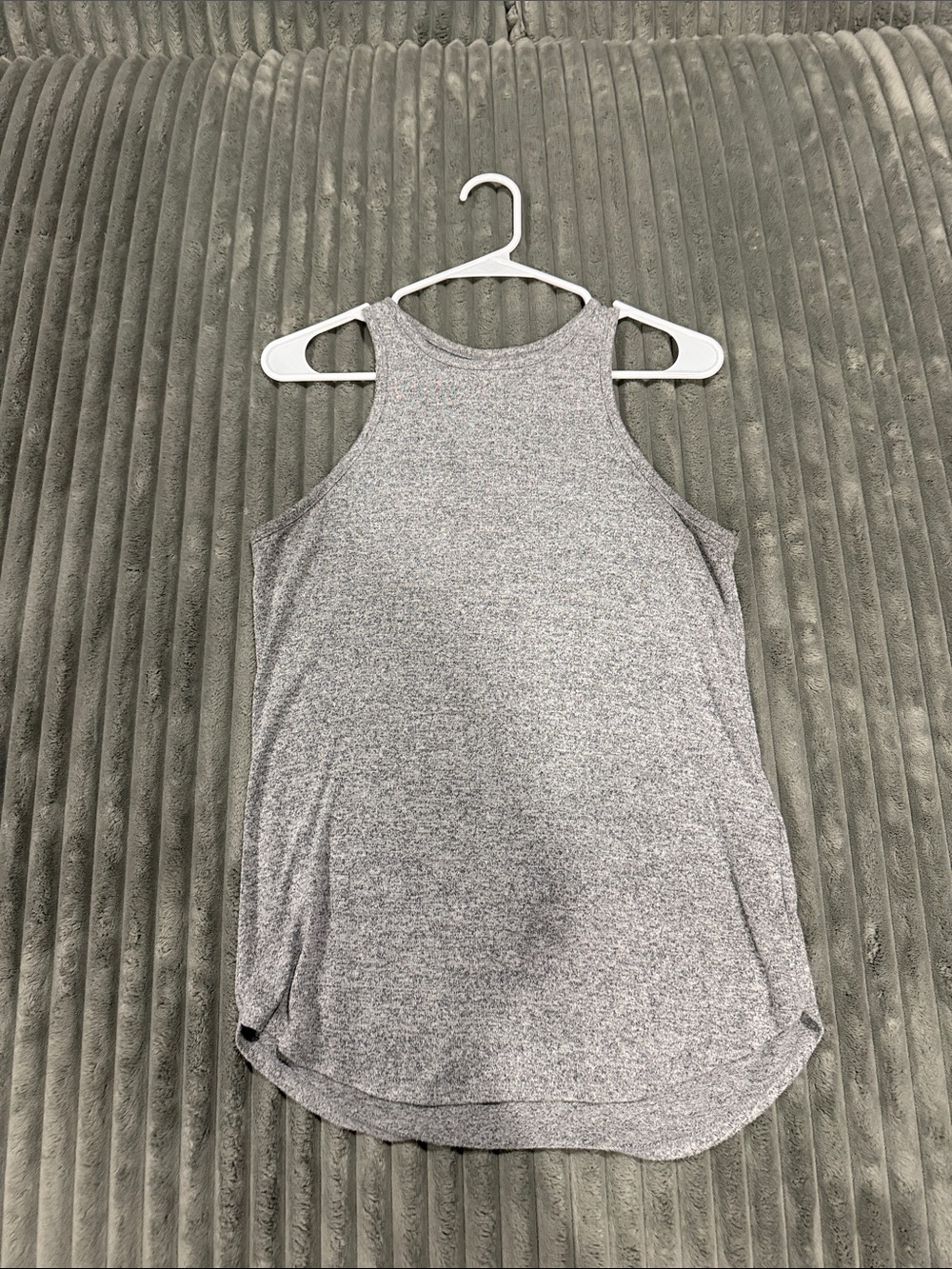 Banana Republic Heather Gray High-Neck Tank